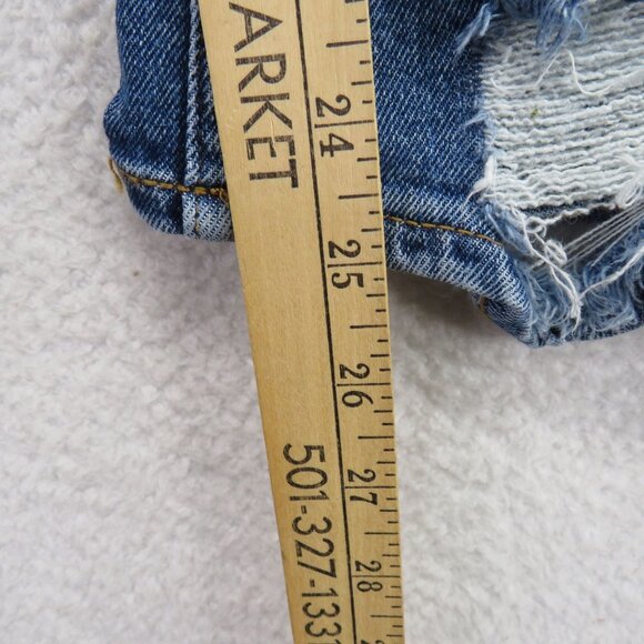 Vigoss Jeans Womens Size 30 Stevie Straight Leg Distressed Medium Wash Denim - Picture 10 of 10